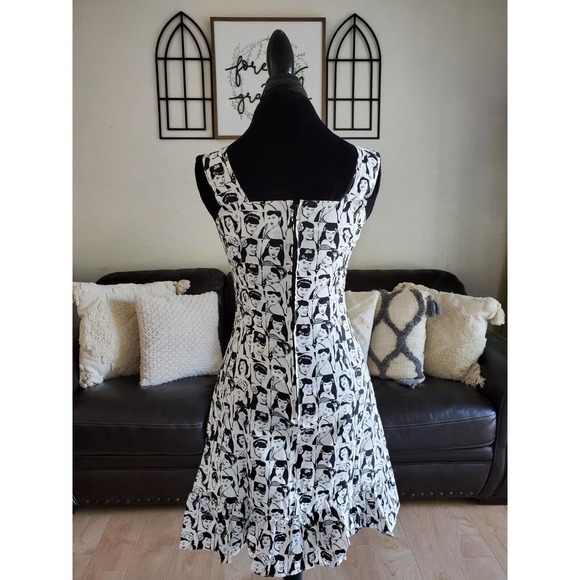Bernie Dexter Photo Booth Fellini Pinup Couture Dress Women's Size S With Pocket - Picture 4 of 11